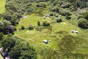 Aerial of the campsite