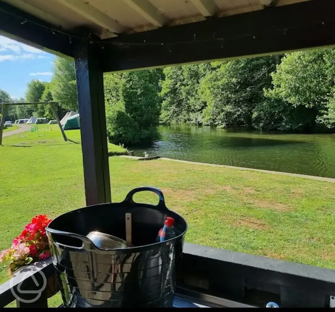 Washing up by the river