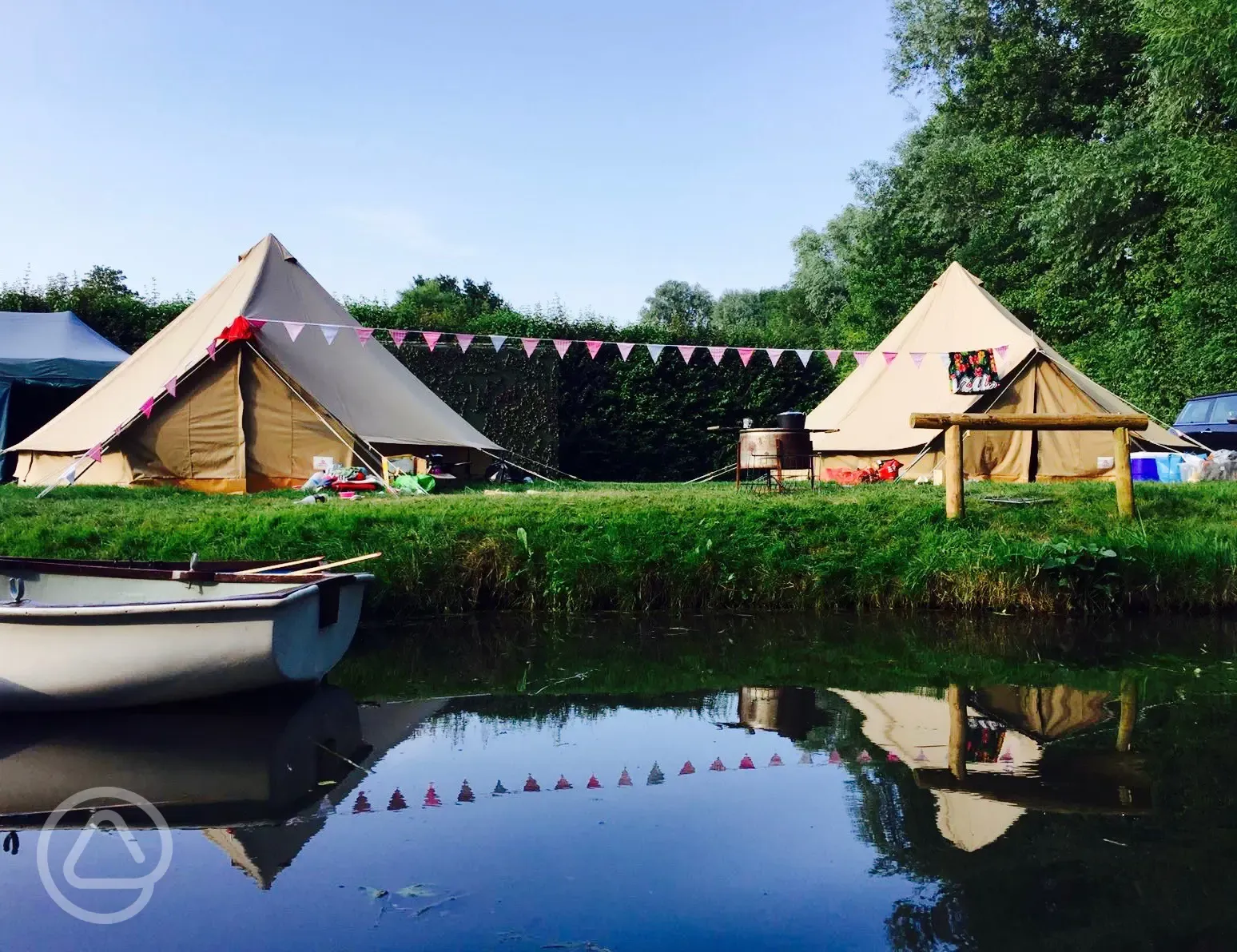 Hire a bell tent, pop your things inside, then relax!