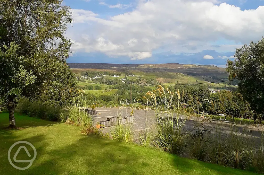 View from the site towards Crawleyside and Stanhope