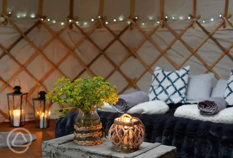 Enjoy a cosy stay in our yurt 
