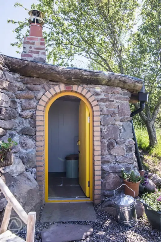 Round Door Howfs compost loo 