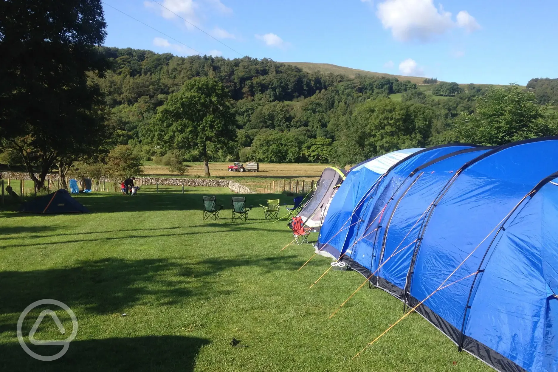 Tent camping at Buckden Camping and Pods