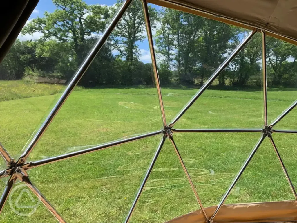 Geodome window view 