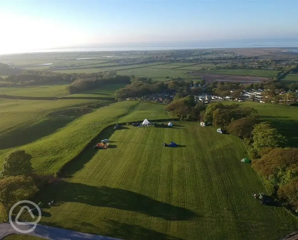 Ynyshir Farm aerial shot