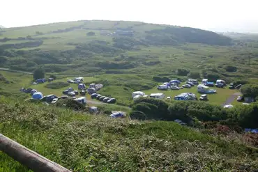 A view of the site from the hills