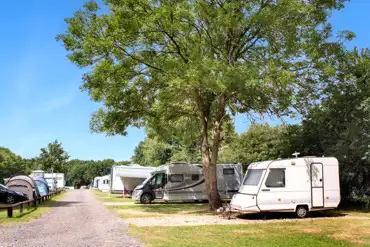 Electric hardstanding pitches with 10 amp hook ups