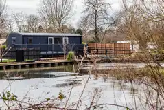 Shepherd's hut on the lake