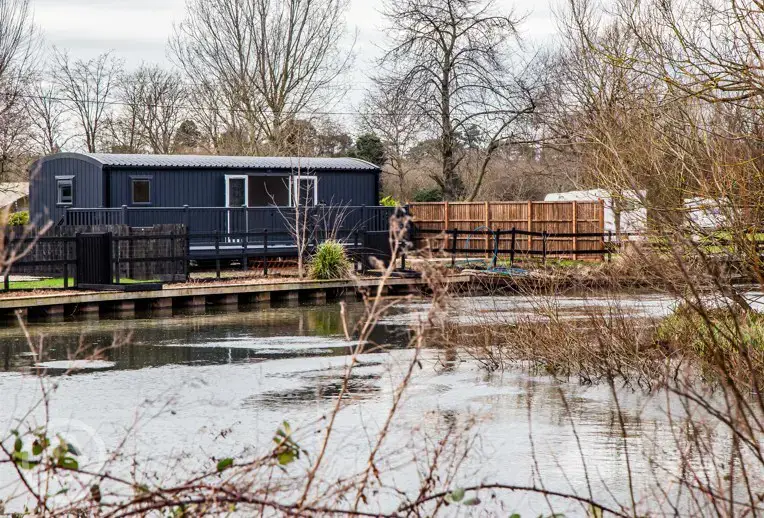 Shepherd's hut on the lake
