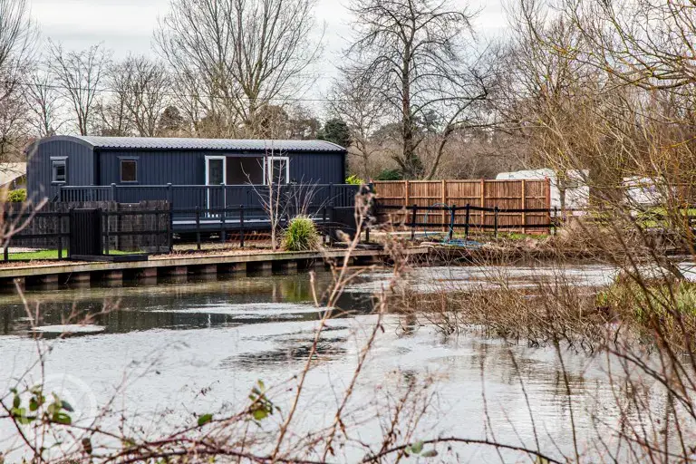 Shepherd's hut on the lake