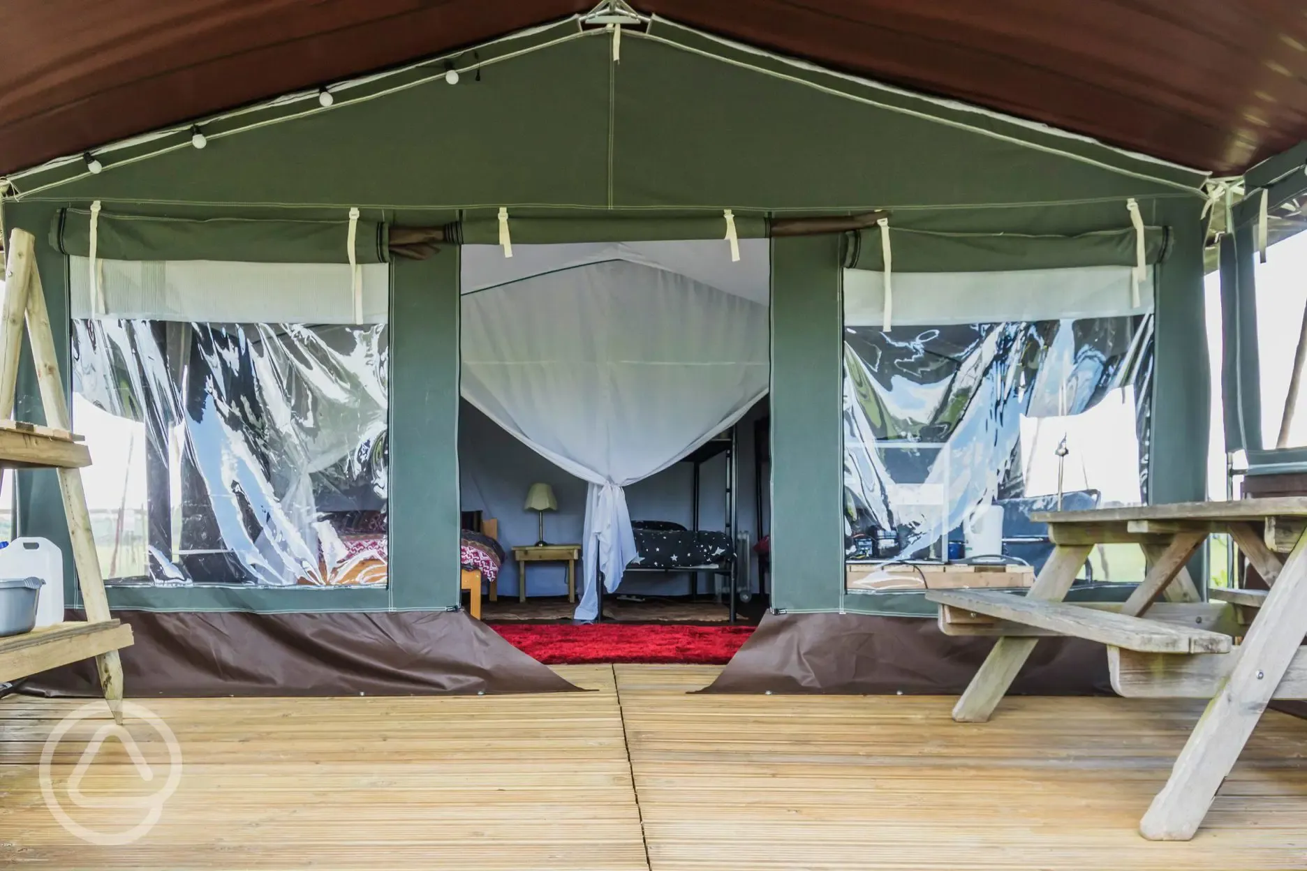 Safari tent at Mousley