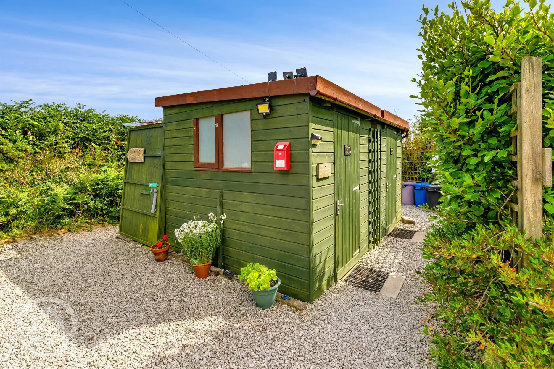 Showers and toilets