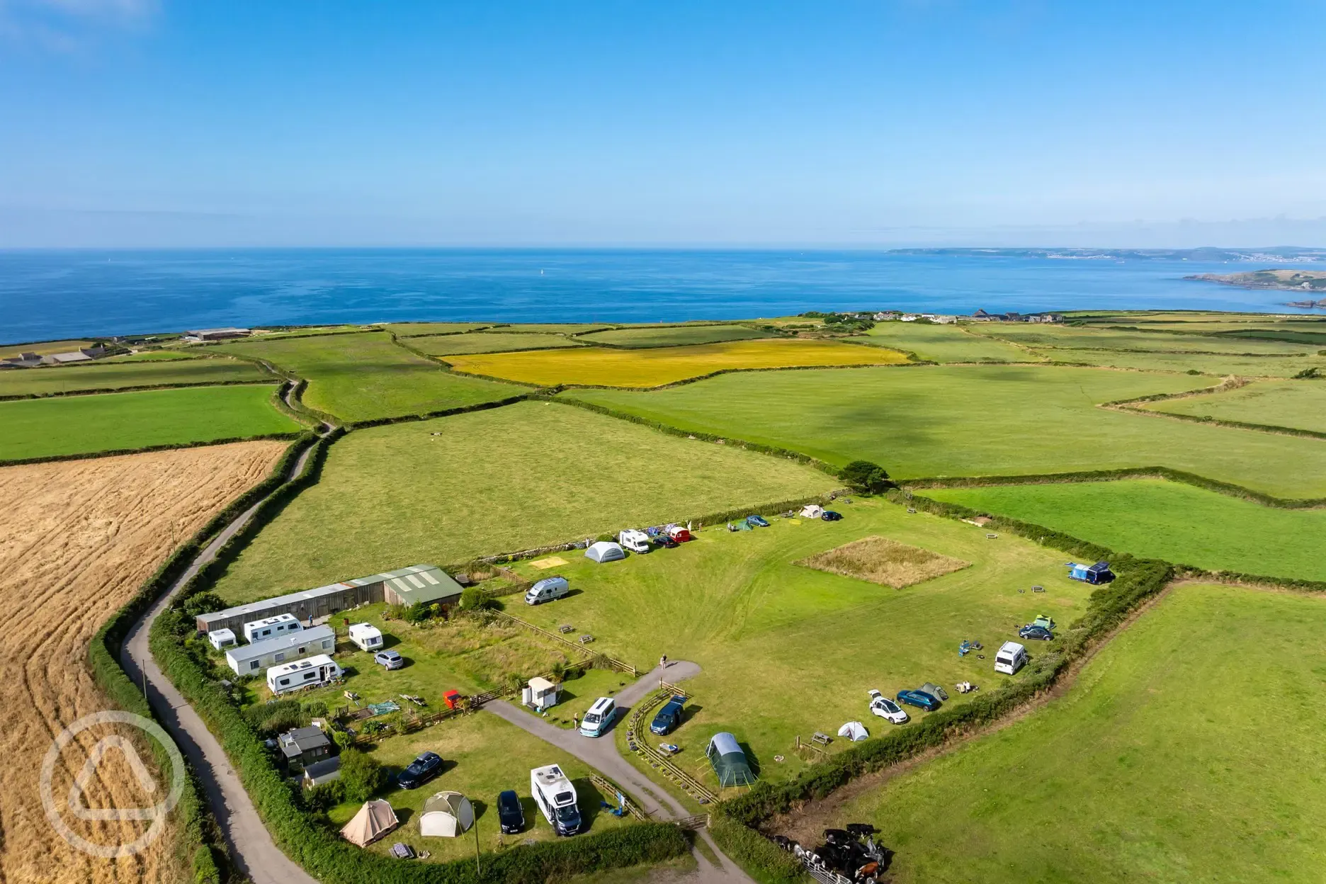 Campsite aerial