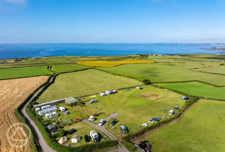 Campsite aerial