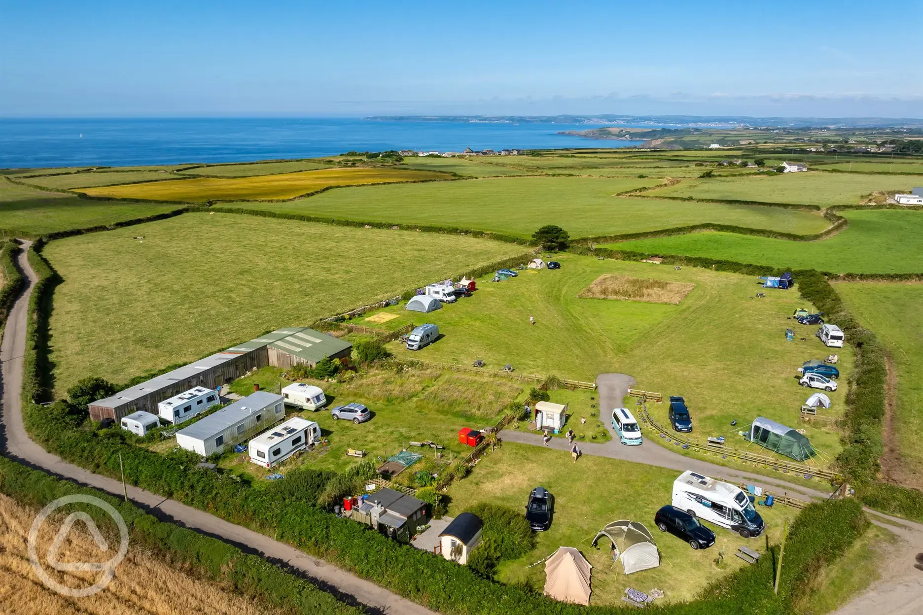 Campsite aerial