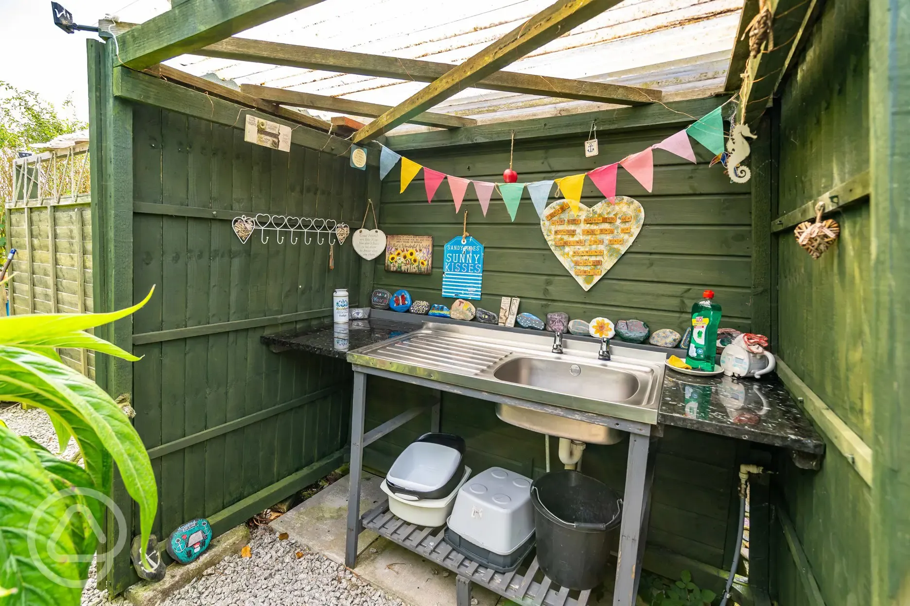 Washing up area