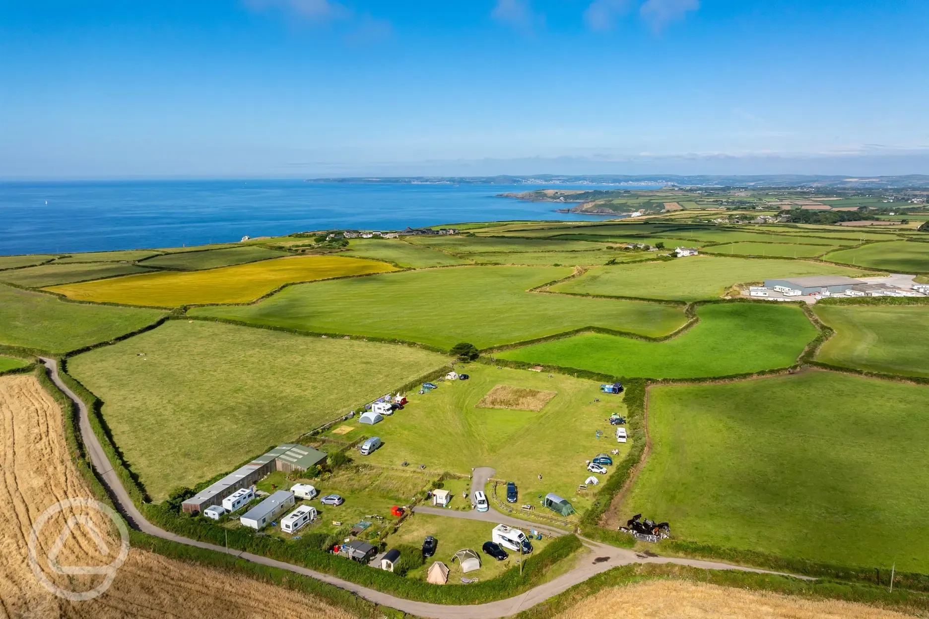 Campsite aerial