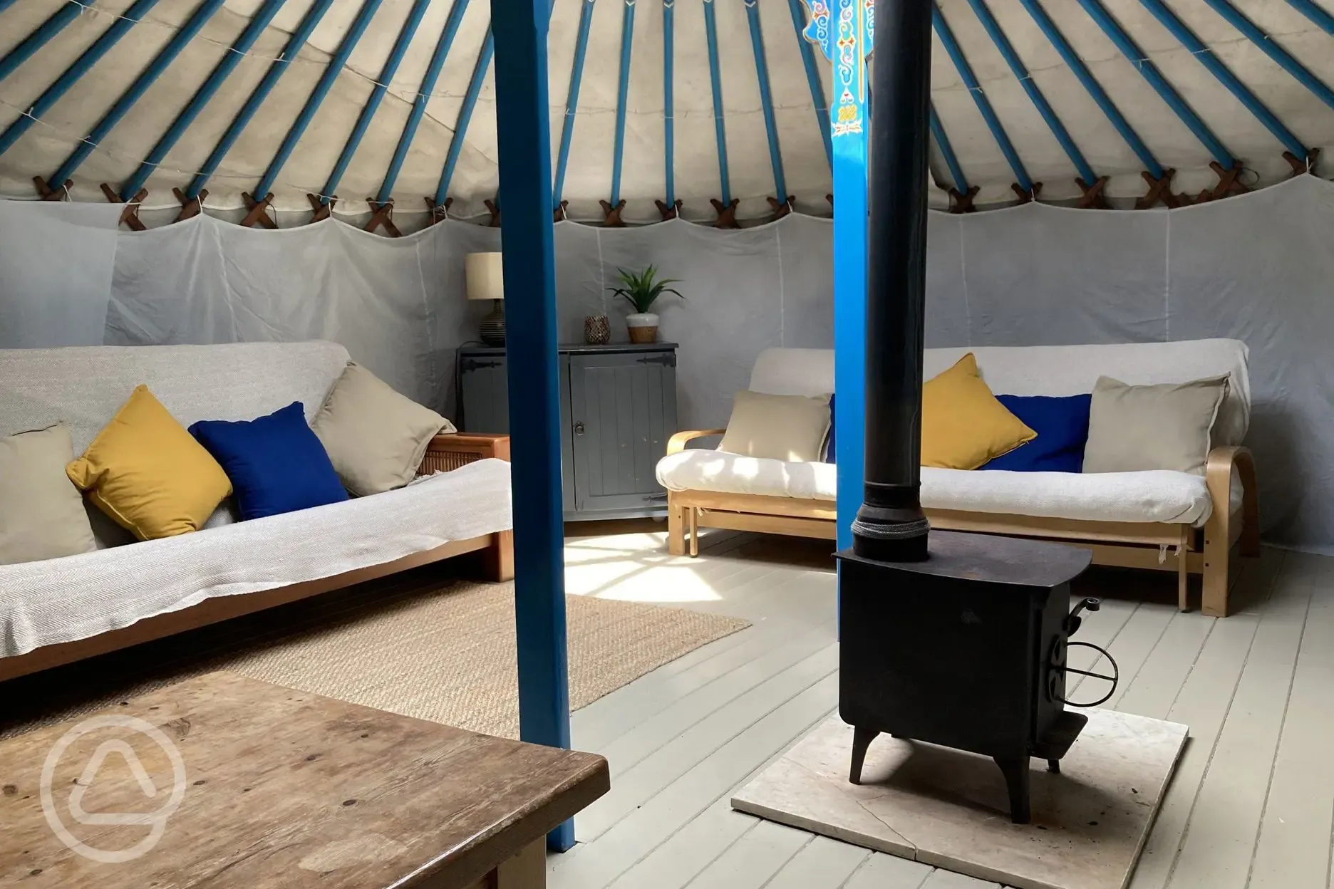 Living room yurt