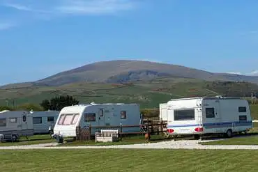 Electric hardstanding pitches at Harbour Lights with 10 amp hook up 