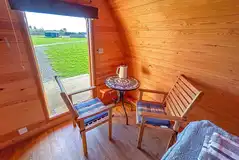 Camping pod (two person) seating for indoors and outdoors Camping pod (two person) seating for indoors and outdoors