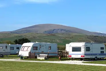 Electric hardstanding pitches at Harbour Lights with 10 amp hook up 
