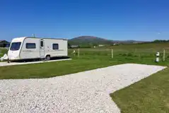 Caravan on electric hardstanding pitches with 10 amp hook up (7m x 3.5m) 