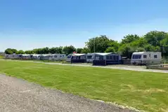 Electric hardstanding pitches with awning space and 10 amp hook up