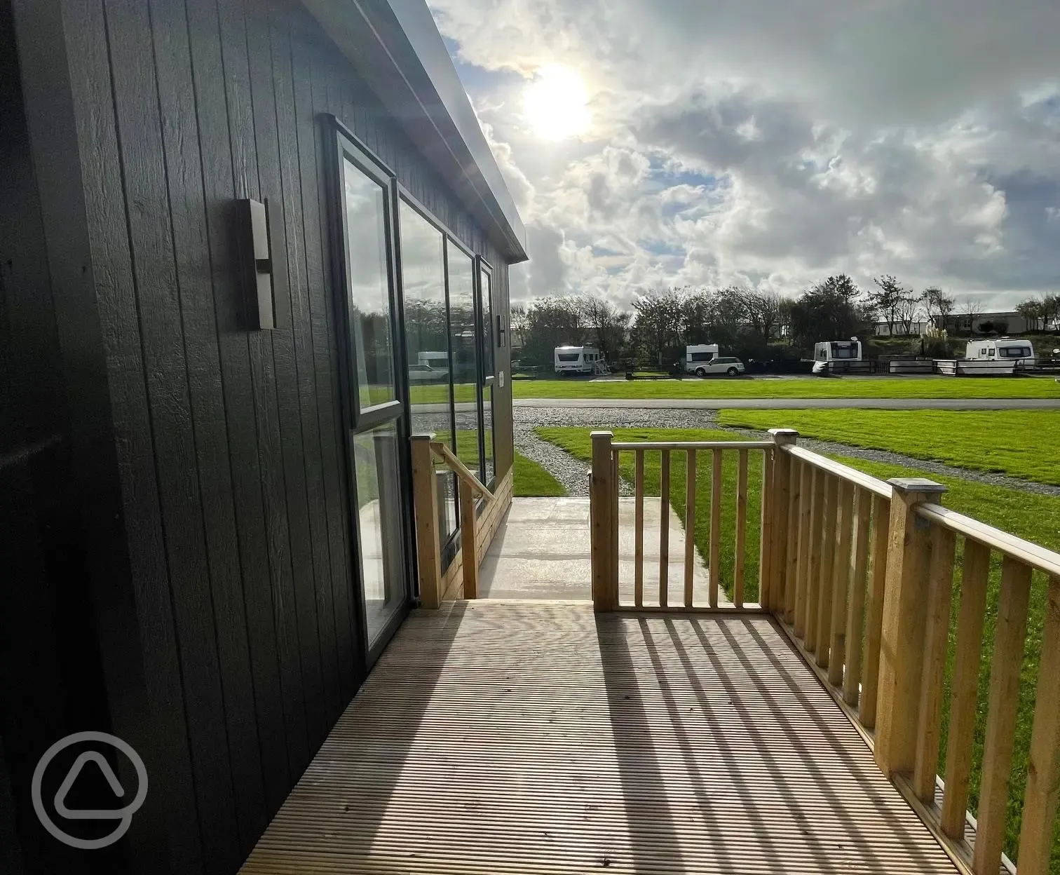 Glamping S-pods with private decked area 