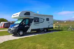 Motorhome on electric hardstanding pitches with 10 amp hook up (7m x 3.5m) 