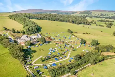Aerial of the campsite