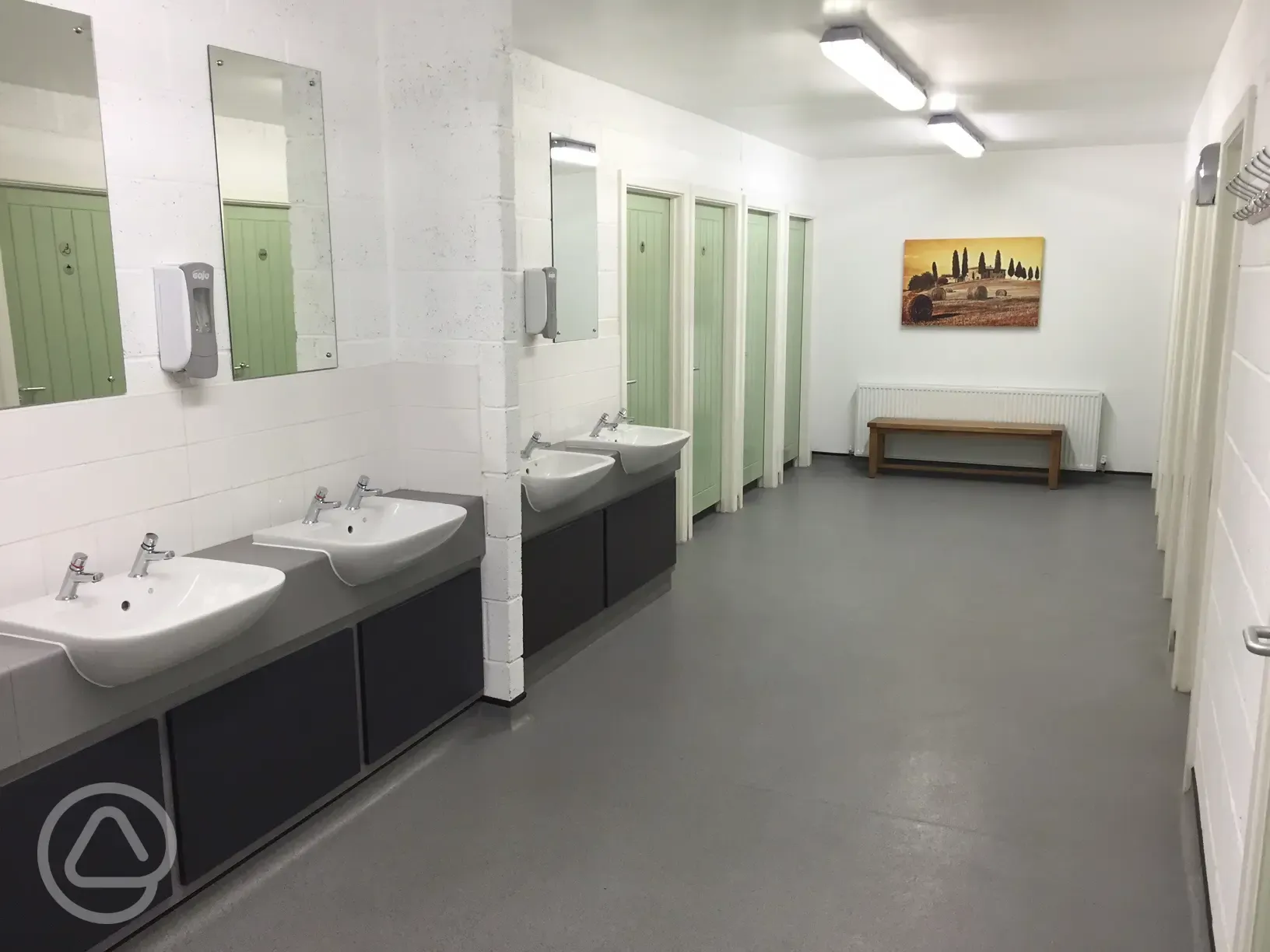 Communal toilet block