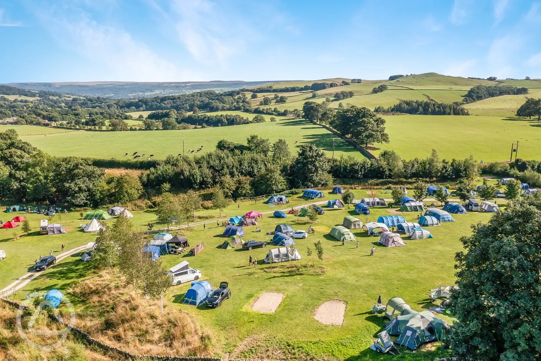 Aerial of the campsite