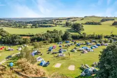 Aerial of the campsite