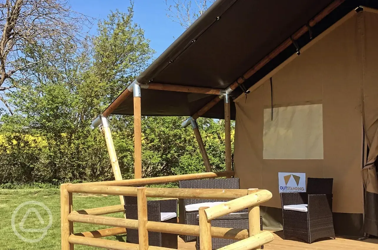 Safari tent private veranda
