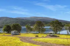 Electric hardstanding lochside pitches