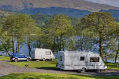 Electric hardstanding lochside pitches