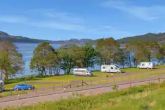 Electric hardstanding lochside pitches