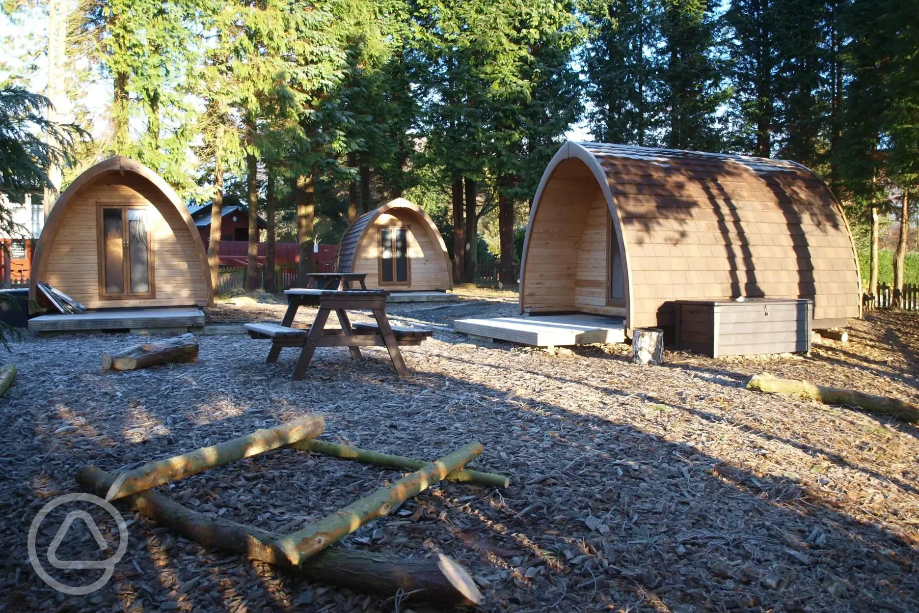 Camping Pods at Bellingham Club Site