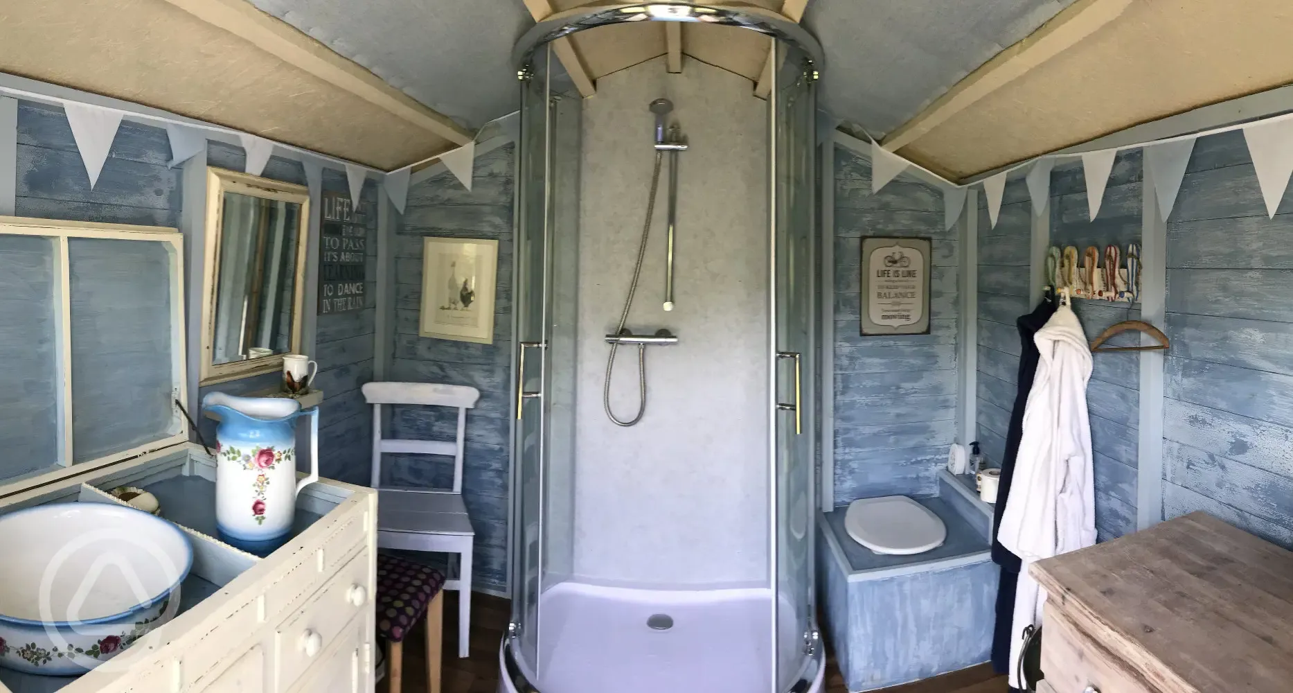 Inside the Bathroom Hut