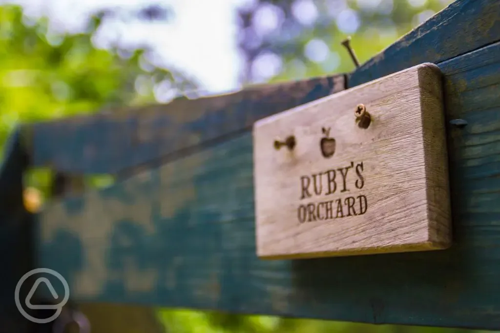 Entrance to Ruby's Orchard