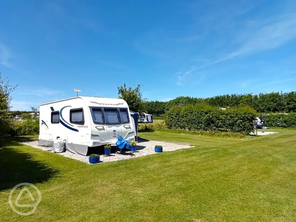 Fully serviced hardstanding pitches