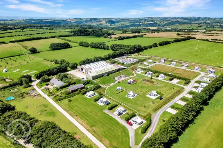 Aerial of the campsite