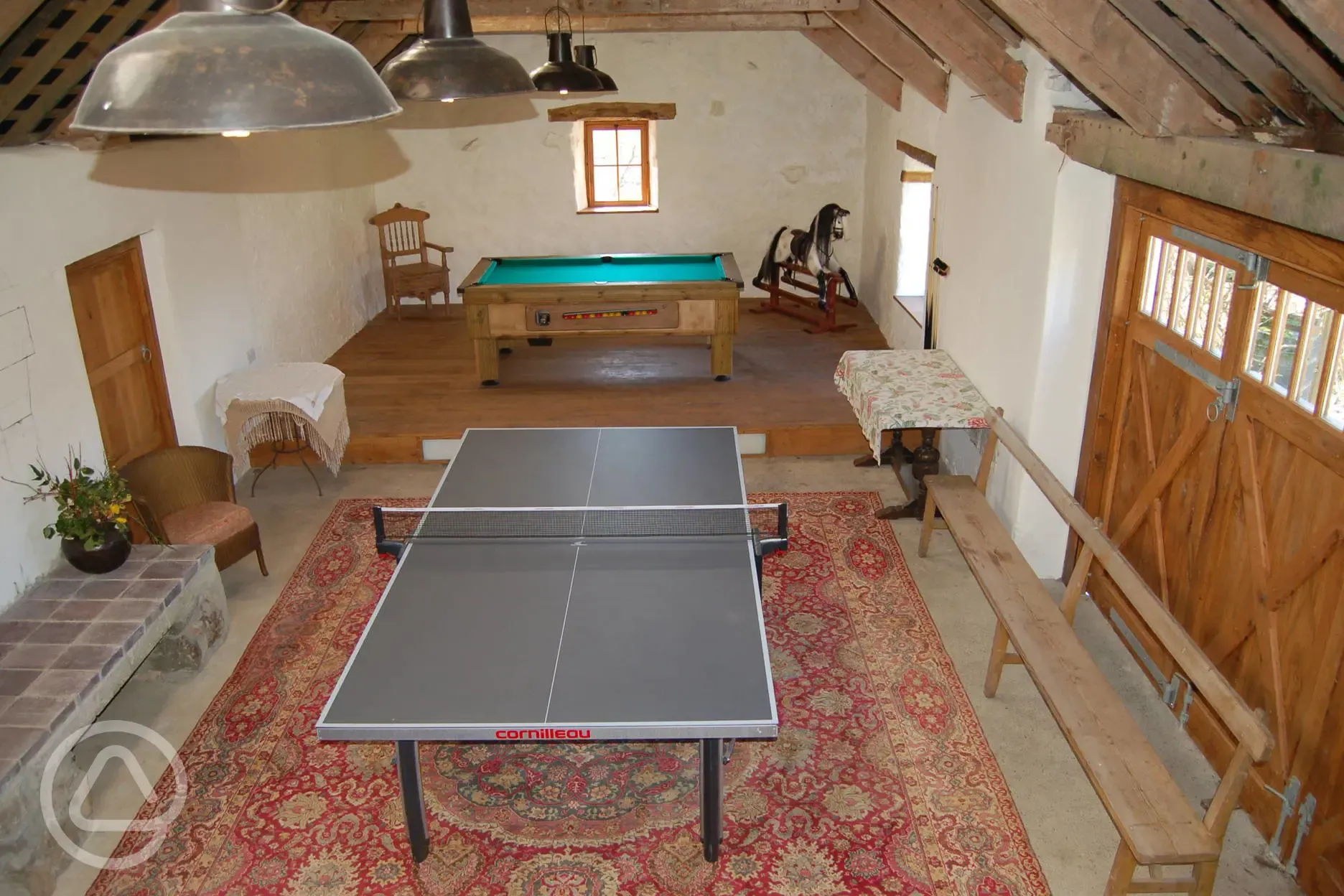 The Games barn, pool, table tennis, darts