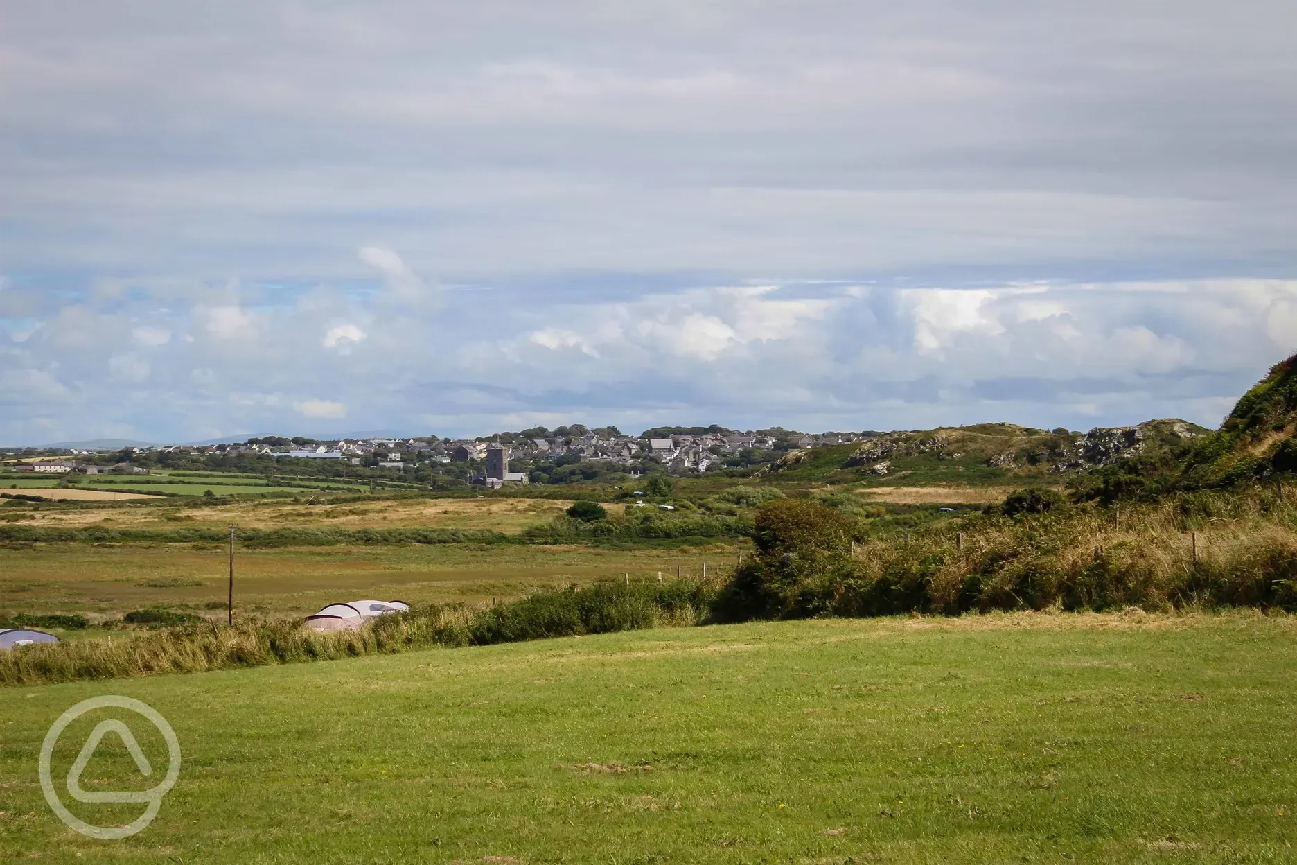 A view from the site over to St Davids and the cathedral