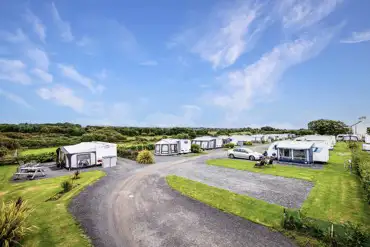 Fully serviced hardstanding pitches with electric, water and grey waste