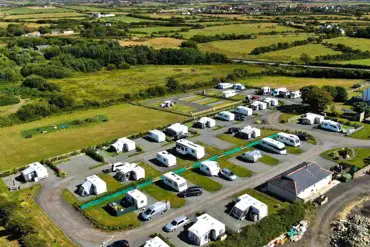 Aerial of the campsite