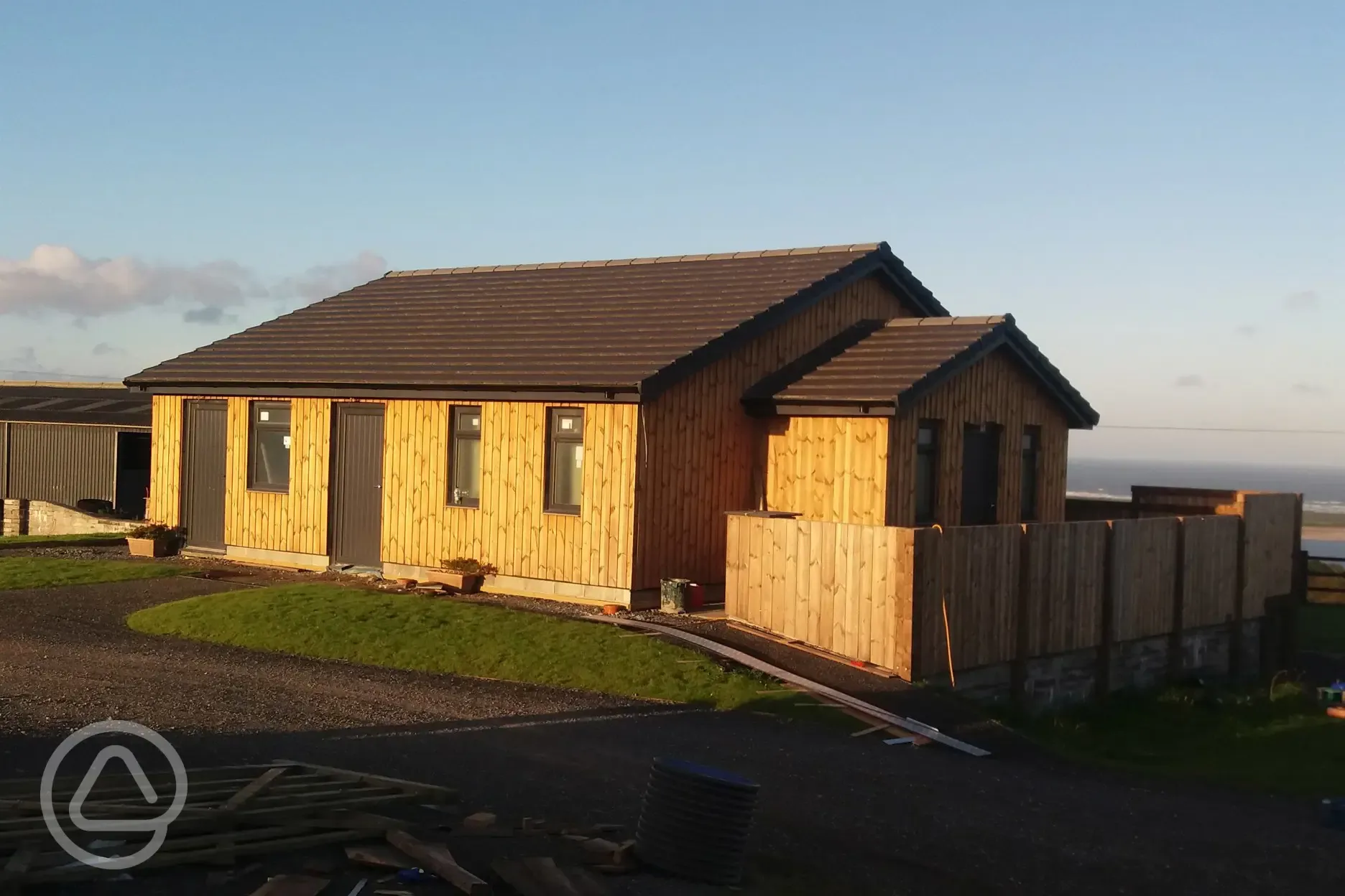 shower and toilet block