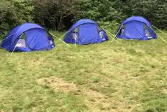 Tents on the wild camping pitches Tents on the wild camping pitches