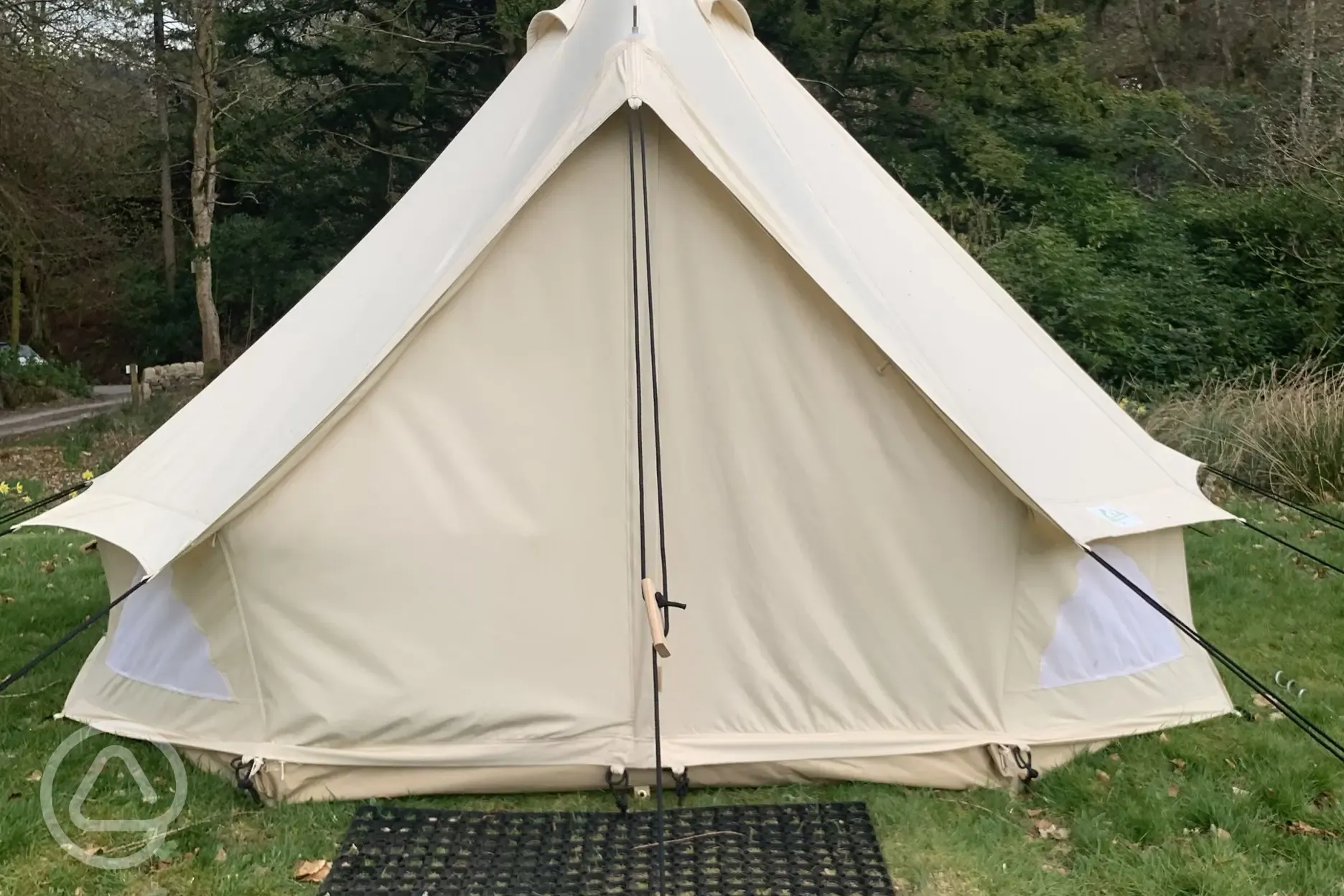Fully furnished safari bell tents at West Highland Way