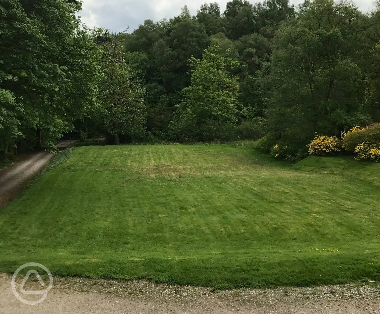 Electric grass pitches for tents and campervans at West Highland Way